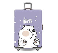Чехол для чемодана Turister модель Bare Bears L Лавандовый (BaBe_086L) UT, код: 6656199