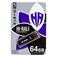 Флеш память Hi-Rali Stark USB 2.0 64GB Black UP, код: 7698247