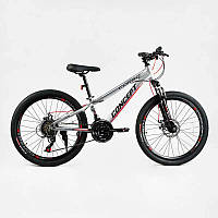 Велосипед спортивный Corso 24 CONCEPT 21 скорость 11 Grey (138257) QT, код: 8365684
