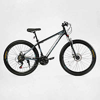 Велосипед спортивный Corso 27.5 LEGEND 21 скорость Black (138283) QT, код: 8375518