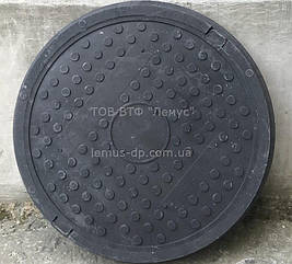 Люк садовий легкий - чорний полімерпіщаний