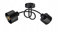 Подвесной потолочный светильник в стиле лофт Luxolar 811 E27 (2 плафона) матовый черный