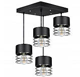 Підвісний стельовий світильник у стилі лофт Luxolar 754 E27 з регулюванням висоти 4 плафони, фото 3