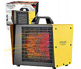 Тепловентилятор керамічний Adler AD 7740 3000 Вт жовтий, фото 2