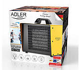 Тепловентилятор керамічний Adler AD 7740 3000 Вт жовтий, фото 6