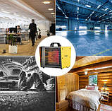 Тепловентилятор керамічний Adler AD 7740 3000 Вт жовтий, фото 10