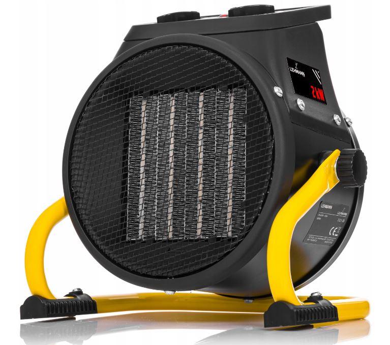 Тепловентилятор електричний Lehmann 2000 Вт електронагрівач, фото 1