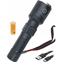 Ліхтарик ручний світлодіодний акумуляторний водонепроникний Ortex OX-8852