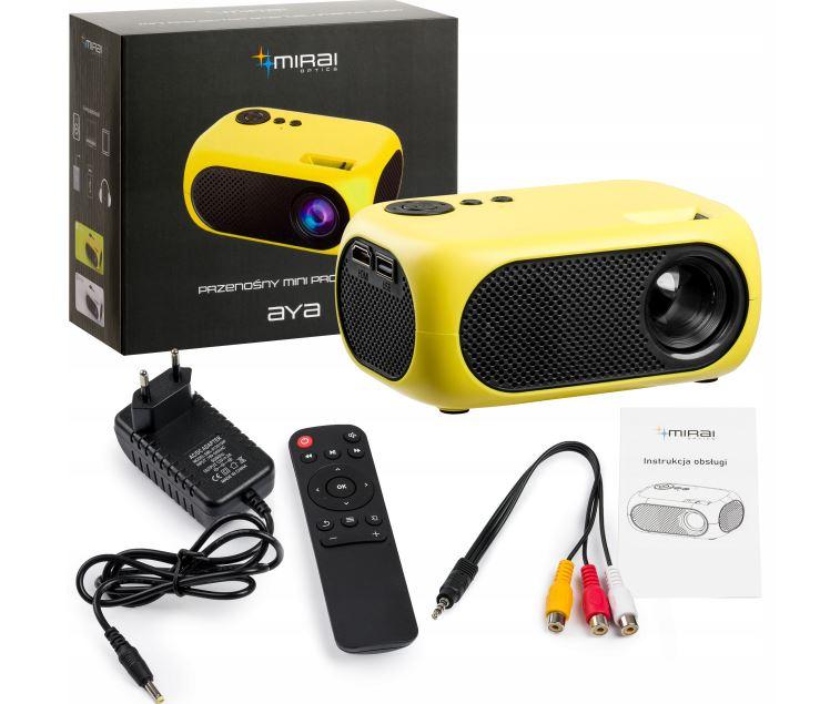 Світлодіодний портативний проектор Mirai Optics AYA FULL HD USB, фото 1