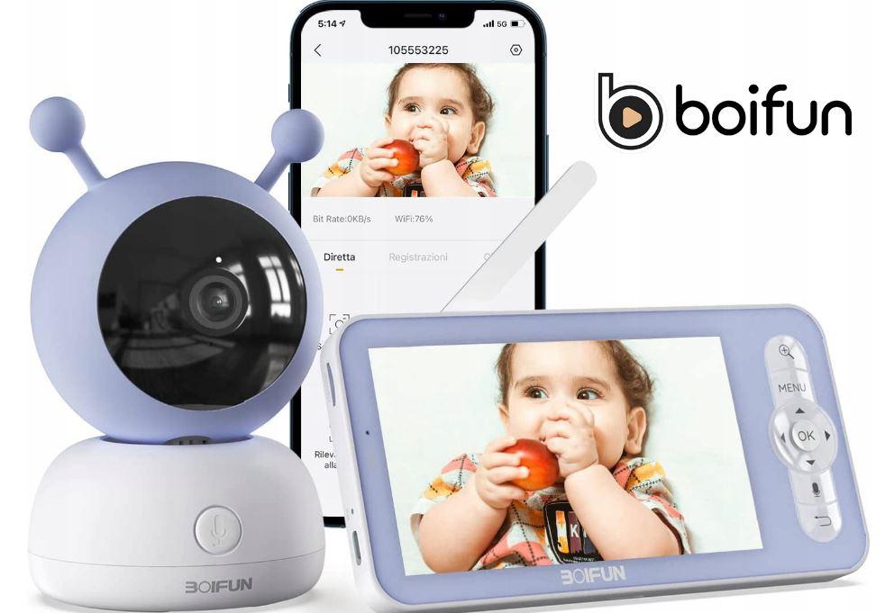 Радіоняня Boifun ELECTRONIC NANNY CAMERA WiFi 1080P камера поворотна відеоняня (в комплекті 1 шт)