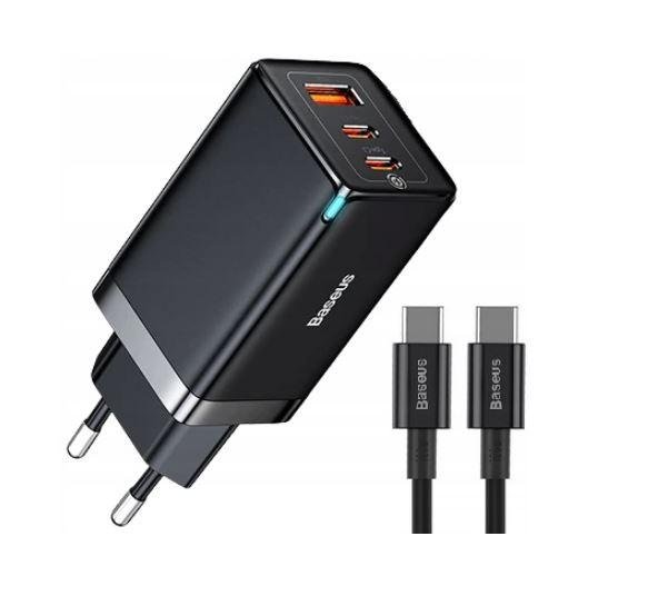 Мережевий швидкий зарядний пристрій Baseus GaN5 Pro USB,USB-Type C чорний