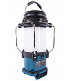 Багатофункціональний акумуляторний ліхтар з РК-дисплеєм 18 В Makita DMR055 + радіоприймач, фото 2