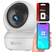IP-камера відеоспостереження Ezviz CS-C6N-A0-1C2WFR камера внутрішнього спостереження + карта пам'яті microSD 64 Гб