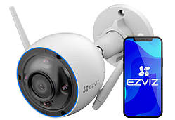 Камера для зовнішнього спостереження WiFi FullHD із мікрофоном Ezviz CS-H3 3K 5MPX