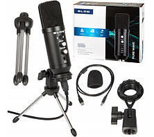 Мікрофон студійний USB Blow 33-051 Конденсаторний USB-мікрофон для подкастів на підставці