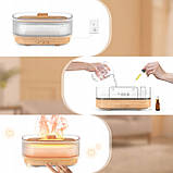 Ультразвуковий зволожувач повітря аромадифузор Sejoy, світле дерево, фото 2