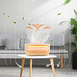 Ультразвуковий зволожувач повітря аромадифузор Sejoy, світле дерево, фото 5