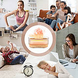 Ультразвуковий зволожувач повітря аромадифузор Sejoy, світле дерево, фото 8