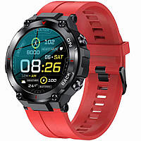Чоловічий смарт годинник GRAVITY GT8-5 - з GPS червоний