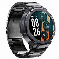 Чоловічий смарт-годинник GRAVITY GT8-2 - з GPS чорний