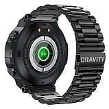 Чоловічий смарт-годинник GRAVITY GT7-2 дзвінки,чорні, фото 5