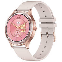 Годинник SMARTWATCH UNISEX PACIFIC 27-11 монітор артеріального тиску, бежевий/рожеве золото