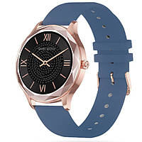 Годинник SMARTWATCH UNISEX PACIFIC 27-13 монітор артеріального тиску, синій/рожеве золото