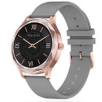 Годинник SMARTWATCH UNISEX PACIFIC 27-12 монітор артеріального тиску, сірий/рожеве золото