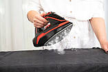 Бездротова парова керамічна праска 3000 ВТ, чорна, фото 8