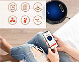 Робот пилосос миючий iLife B5 Max 2в1 синій, фото 5