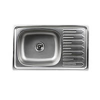Кухонная мойка из нержавеющей стали Platinum САТИН 7645 (0,8 180 мм) QT, код: 8413296
