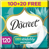 Щоденні прокладки Discreet Deo Waterlily 120 шт. (8700216234245) (код 1552745)