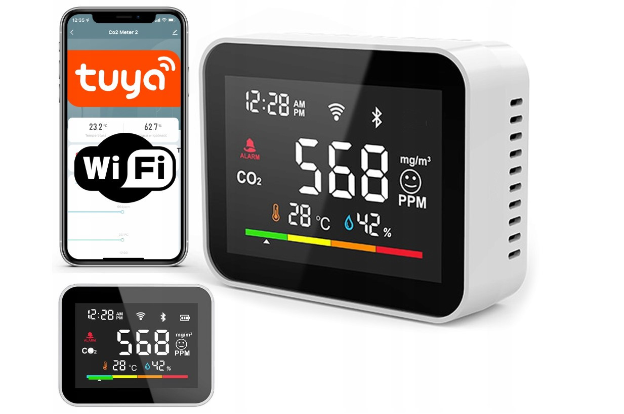 Датчик температури та вологості з вбудованим Wi-fi, фото 1