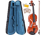 Скрипка Music Express 4/4 для обучения игре с корпусом