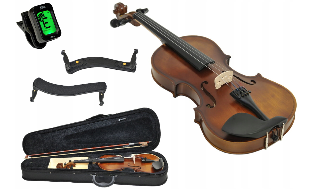 Скрипка SOLOIST ANTIQUE 4/4 для навчання грі набір + аксесуари, фото 1