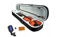 Деревянная скрипка PRESTON CASTELO V-30 r. 3/4 + тюнер