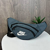 Мужская сумка бананка спортивная Найк, сумка-бананка стиль Nike хорошее качество