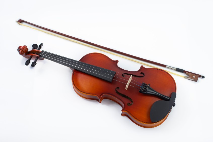 Скрипка дерев'яна Craftman коричнева зі смичком, фото 1