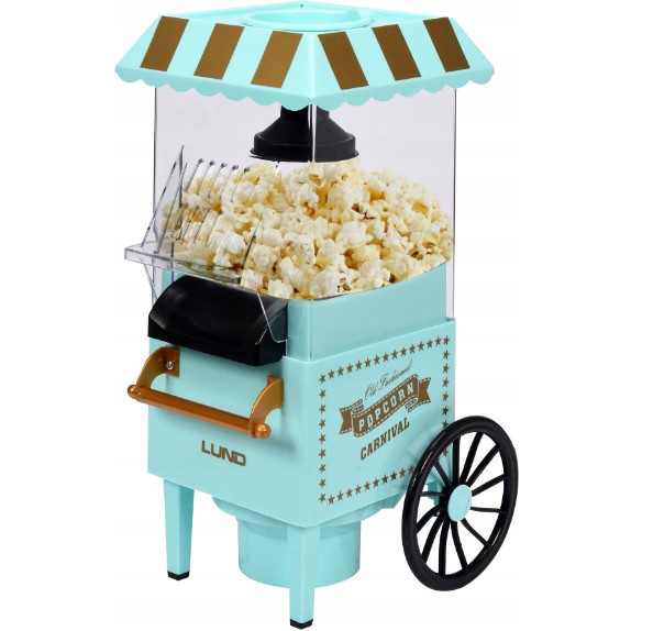 Апарат для виготовлення попкорну Lund Old Fashioned Popcorn Carnival зеленый 1200 Вт