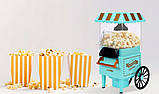 Апарат для виготовлення попкорну Lund Old Fashioned Popcorn Carnival зеленый 1200 Вт, фото 5