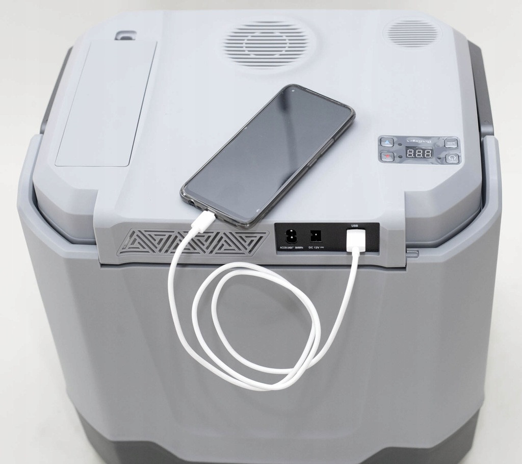 Холодильник туристический Berlinger bluetooth /230В/USB 35л сірий
