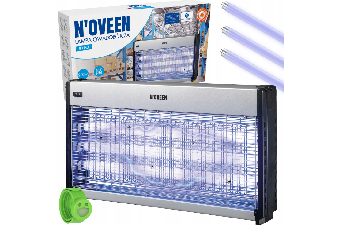 Лампа від комарів мух ос Noveen LARGE INSECT KILL LAMP IKN60 XXL MOSQUES FLIES 350m