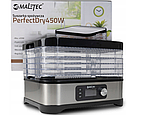 Сушка для грибів, фруктів та трав MalTec PerfectDry450W 450 W сушарка багаторівнева, фото 10