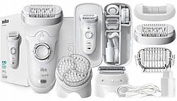 ЕПІЛЯТОР BRAUN Silk-epil 9 BONUS EDITION + ДОДАТКОВІ ПРИЛАДДЯ
