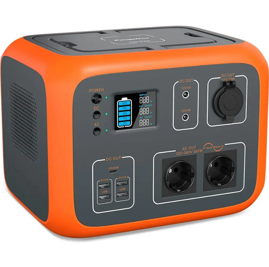 Зарядна портативна літієва електростанція Bluetti PowerOak AC50 500Wh, фото 1