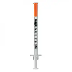 Шприц ALEXPHARМ інсуліновий стер. 1мл., U-100, з інтегрованою голкою 30G (0,3*13 мм)