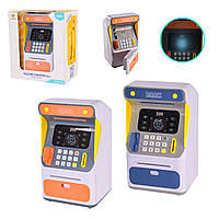 Электронная копилка-сейф банкомат 7012A (18шт/2) муз. свет, 2 цвета в коробке 27.5*17*30 см, р-р игрушки