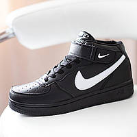 Nike Air Force 1 Mid Black кроссовки и кеды хорошее качество Размер 36