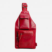Мужская кожаная сумка слинг кросс-боди красная HillBurry HB3338R PZ, код: 8345766