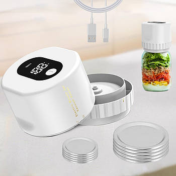 Вакуумний пакувальник для банок XL-856 / Набір для вакуумного консервування / Вакууматор для банок